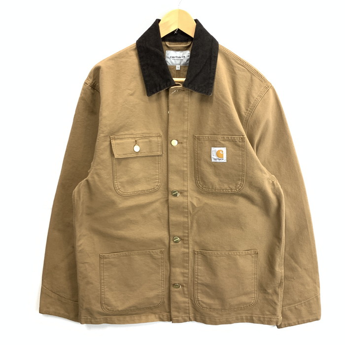 百貨店SALE 10%OFF~【中古品】【メンズ】 Carhartt 鉄道車両ハート形 MICHIGAN COAT ミシガン湖厚地の外套 上衣 アウター ブランド名 古着 145-260208-gm-23-fuz 大いさ：L 色合い：赤銅色 生生世世Net店