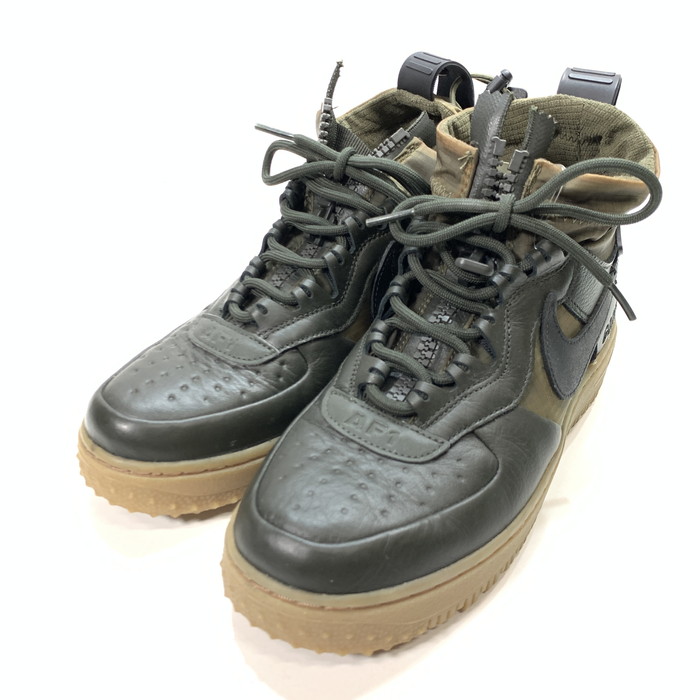 【中古品】【メンズ/レディース】 NIKE ナイキ CQ7211-300 AIR FORCE 1 HIGH WINTER GORE-TEX エアフォース 1 ゴアテックス スニーカー 160-260208-gm-25-fuz サイズ：24cm カラー：カーキ 万代Net店