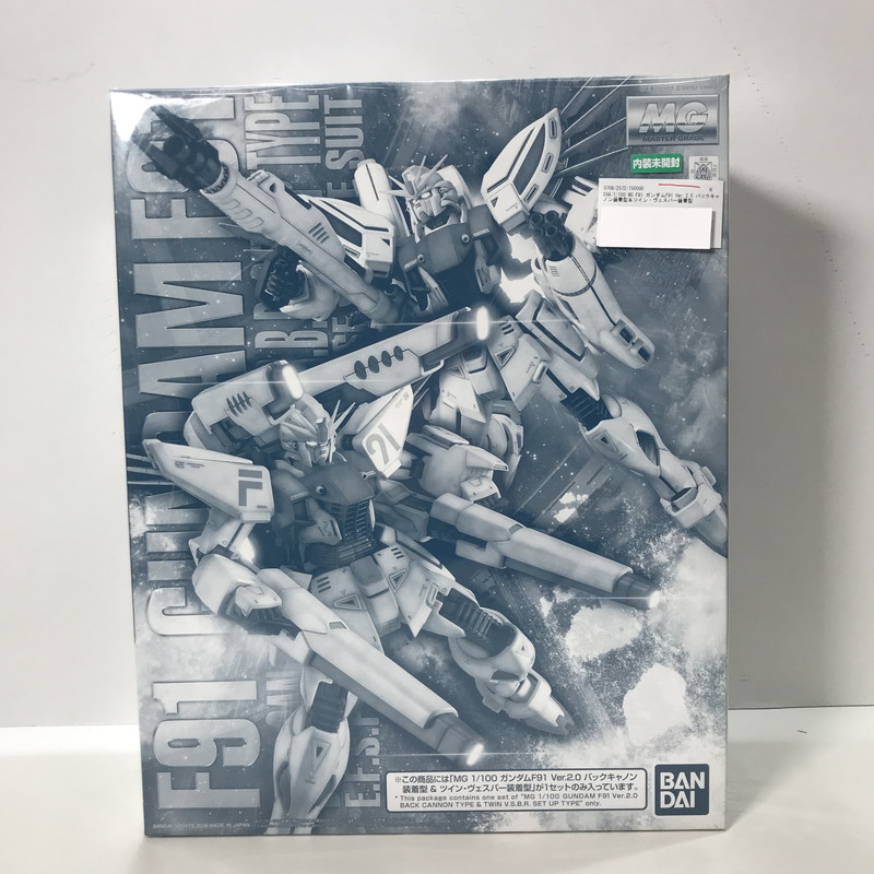 【中古美品】 内装未開封 1 100 MG F91 ガンダムF91 Ver.2.0 バックキャノン装着型＆ツイン・ヴェスパー装着型 ガンダムプラモデル 058-260213-ny-20-fuz 万代Net店
