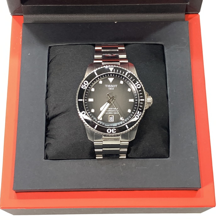 【中古品】【メンズ】 TISSOT ティソ SEASTER 1000 POWERMATIC 80 T120807A シースター 1000 パワーマティック80 腕時計 195-260214-gm-38-fuz カラー：シルバー 万代Net店