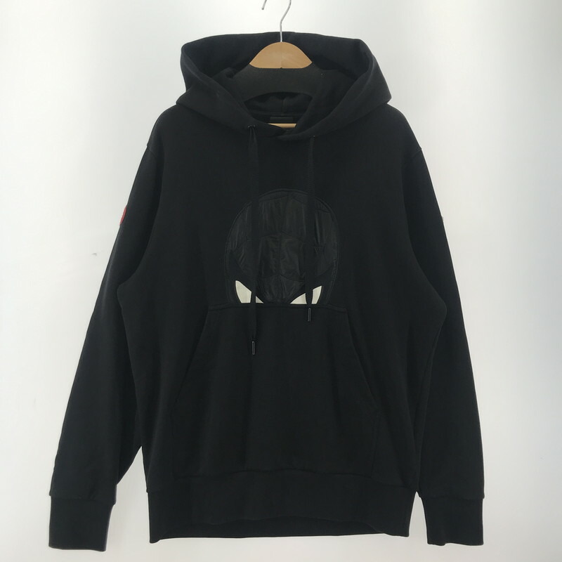 【中古品】 MONCLER×MARVEL モンクレール×マーベル スパイダーマン スウェット H20918G00005 MOTIF HOODIE SWEATSHIRT 141-260219-ny-01-fuzh カラー：ブラック 万代Net店