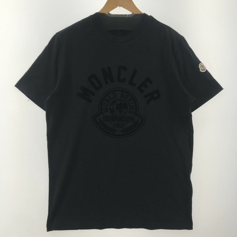 【中古品】 MONCLER モンクレール ロゴTシャツ I20918C00022 COLLEGE SS TEE 141-260219-ny-03-fuzh カラー：ブラック 万代Net店