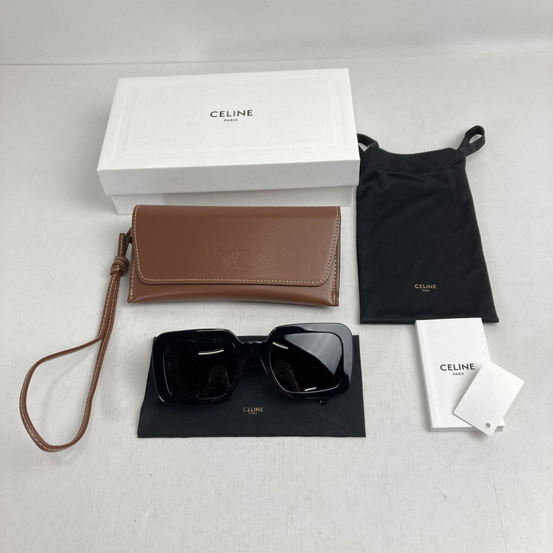 百貨店SALE 10%OFF~【中古品】【レディース】  CELINE セリーヌ CL40304U 黒眼鏡 183-260220-ky-07-fuzh 色つや：黒いこと 生生世世Net店