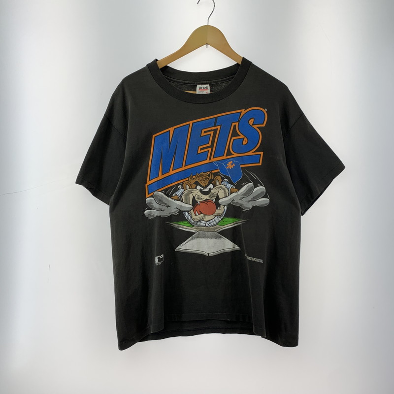 【中古品】【メンズ】 ANVIL 90'S MLB METS LOONEY TUNES SS TEE アンビル 145-260225-st-09-fuz サイズ：XL カラー：ブラック 万代Net店