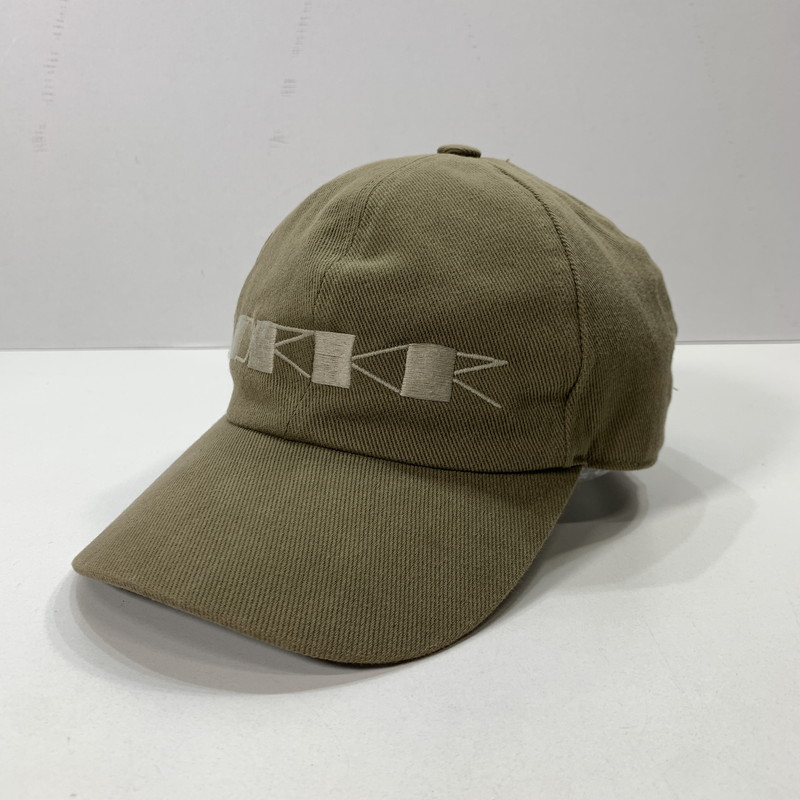 百貨店SALE 10%OFF~【中古品】【メンズ】  RICK OWENS DRKSHDW リック オウエンス ダークシャドウ 野球 旗がしら 鳥打ち帽 ロゴタイプ 刺しゅう 185-260301-mh-05-fuz 大きさ：40 色つや：カーキ 生生世世Net店