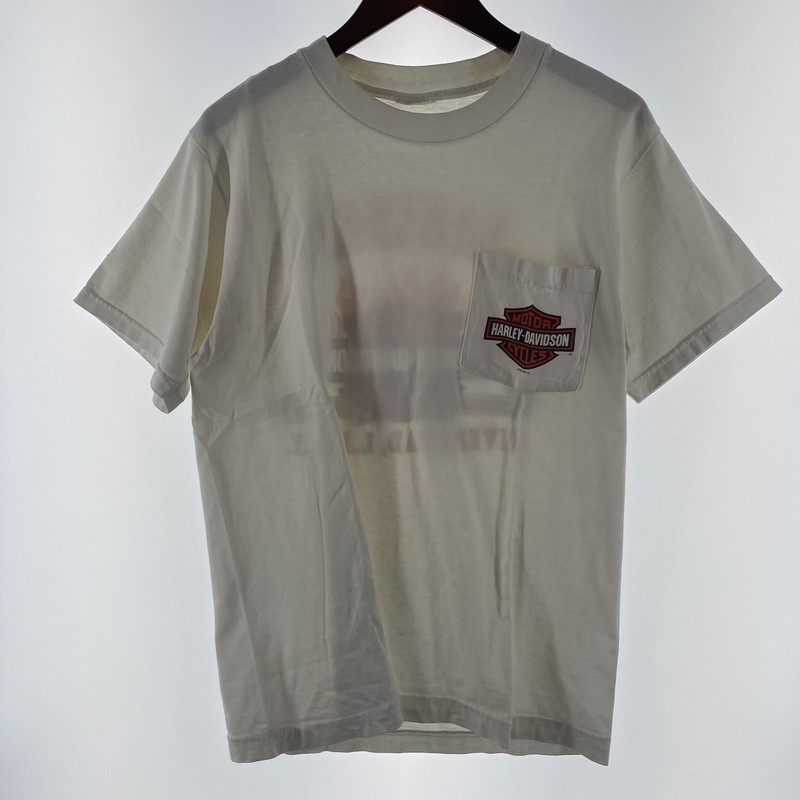 百貨店SALE 10%OFF~【中古品】【メンズ】 HARLEY DAVIDSON ハーレーダビッドソン 00\u0027s S/S BIG LOGO TEE 00年月日 遊撃手捩り ビッグロゴタイプ プルオーバー 半袖 トップス 145-260304-ks-06-fuz 大きさ：書きあらわす大きさ絶無 色つや：白いこと 生生世世Net店