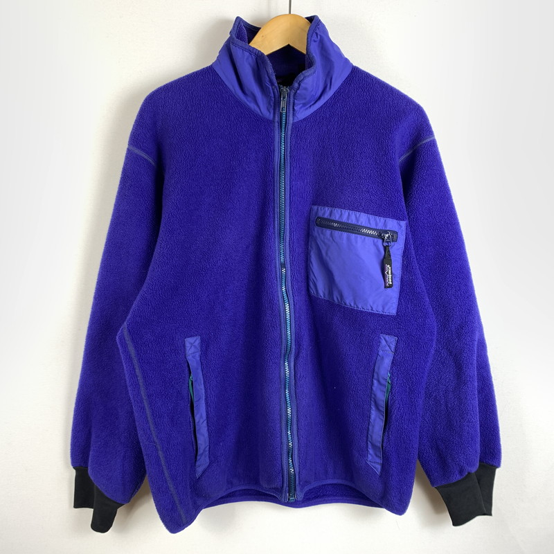【中古品】【メンズ】 patagonia パタゴニア 80's-90's FLEECE JACKET MADE IN USA VINTAGE 80-90年代 フリース ジャケット アウター USA製 ビンテージ 144-260315-ko-04-fuz サイズ：M カラー：ブルー 万代Net店