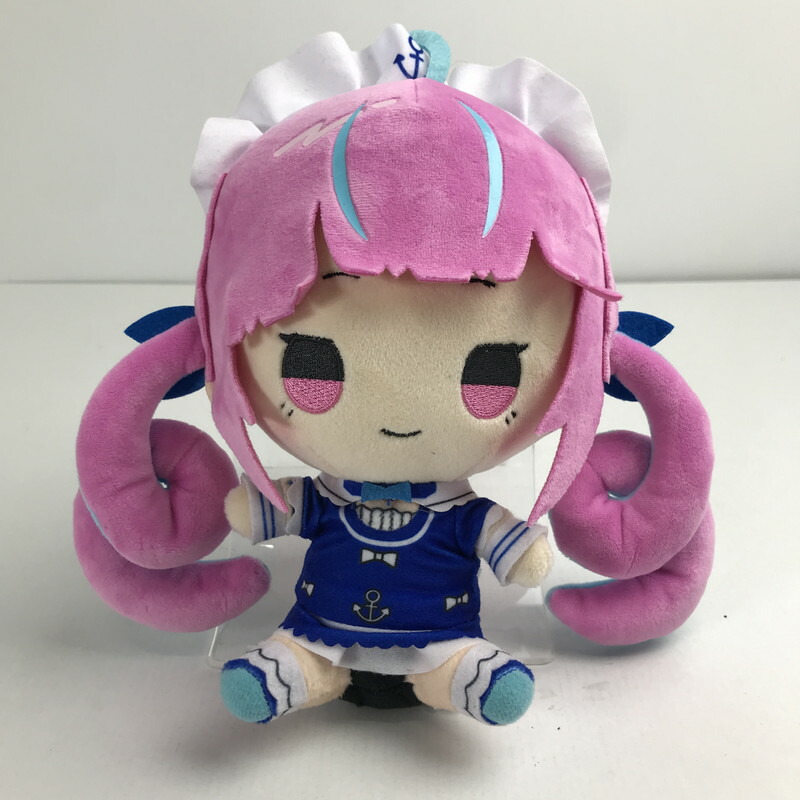 【中古品】 ホロライブ×ドン・キホーテ もちどる 湊あくあ ぬいぐるみ 汚れあり 053-260320-io-22-fuzh 万代Net店
