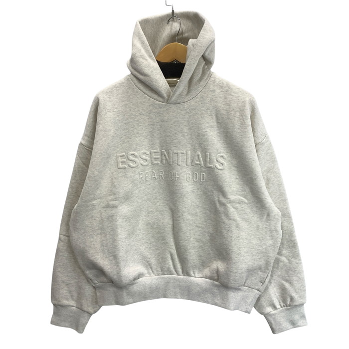 百貨店SALE 10%OFF~【中古品】【メンズ】 ESSENTIALS EMBOSSED CLASSIC HOODIE 厚地の外套大きさ エン元締め製作 パーカー ブランド名 古着 142-260329-gm-10-fuz 大きさ：L 色つや：薄墨色 生生世世Net店