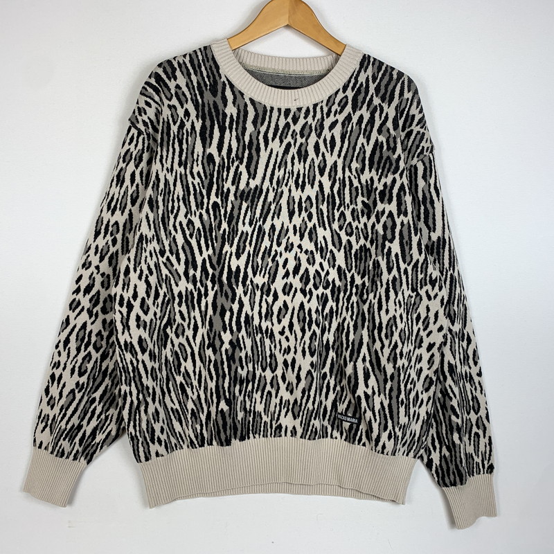 【中古品】【メンズ】  26SS LEOPARD JACQUARD SWEATER TYPE-2 26SS-WMK-KN17 レオパード ジャカード プルオーバー トップス 編み物 140-260331-ko-10-fuzh 大きさ：M 色合い：象牙色 万劫末代Net店