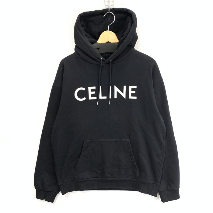 【中古品】【メンズ】 CELINE セリーヌ 2Y321052H PULLOVER PARKA プルオーバーパーカー ブランド 古着 141-260404-gm-30-fuz サイズ：M カラー：ブラック 万代Net店