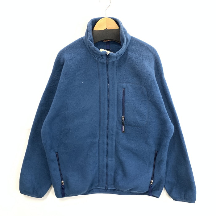 百貨店SALE 10%OFF~【中古品】【メンズ】 patagonia パタゴニア USA製 SYNCHILLA FLEECE JACKET シンチラ フリースジャケット アウター ブランド名 古着 144-260404-gm-15-fuz 大きさ：XL 色合い：青色 未来永劫Net店