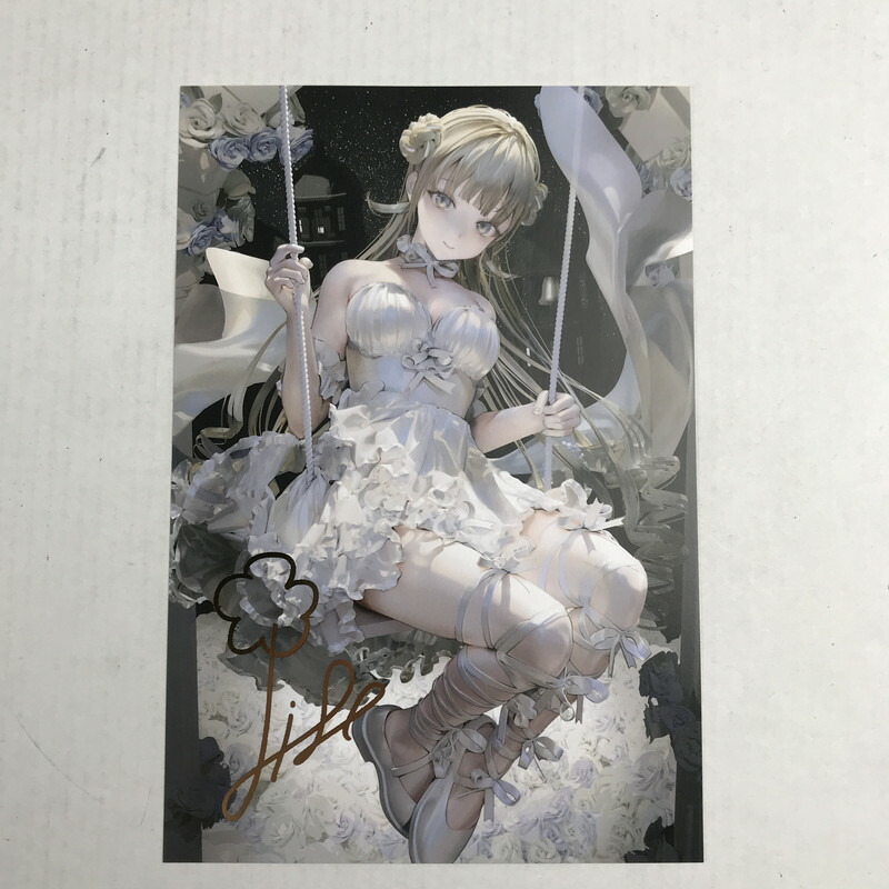 【中古美品】 ぶいすぽっ！ 誕生日記念2023　複製箔押しサイン入りポストカード 英リサ ポストカード グッズ 053-260404-io-03-fuzh 万代Net店