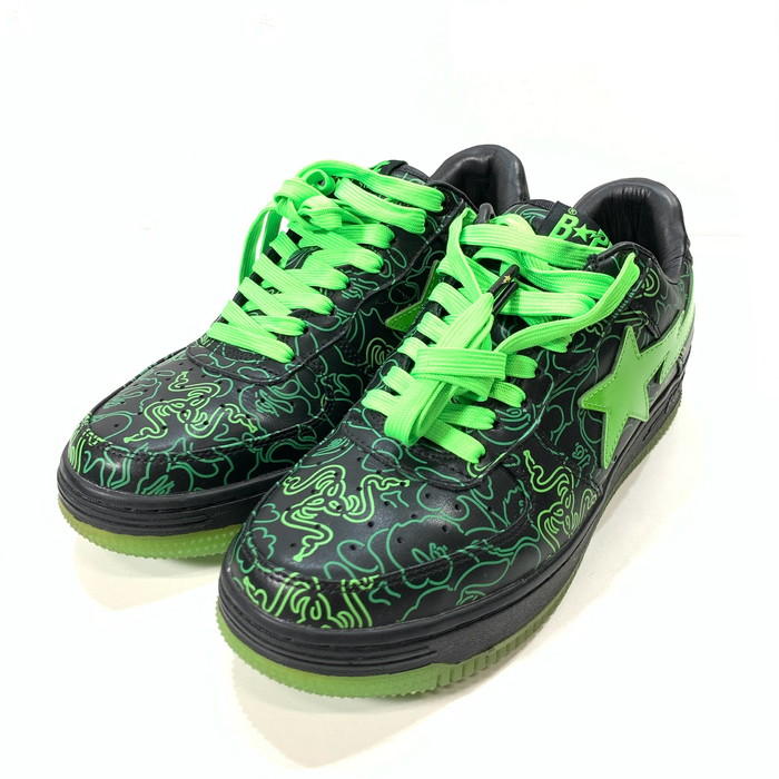 【中古品】【メンズ】 A BATHING APE アベイシングエイプ RAZER NEON CAMO BAPE STA ベイプスタ スニーカー  162-260405-gm-11 -fuz 大きさ：27珊 色つや：合鴨フラ 生生世世Net店