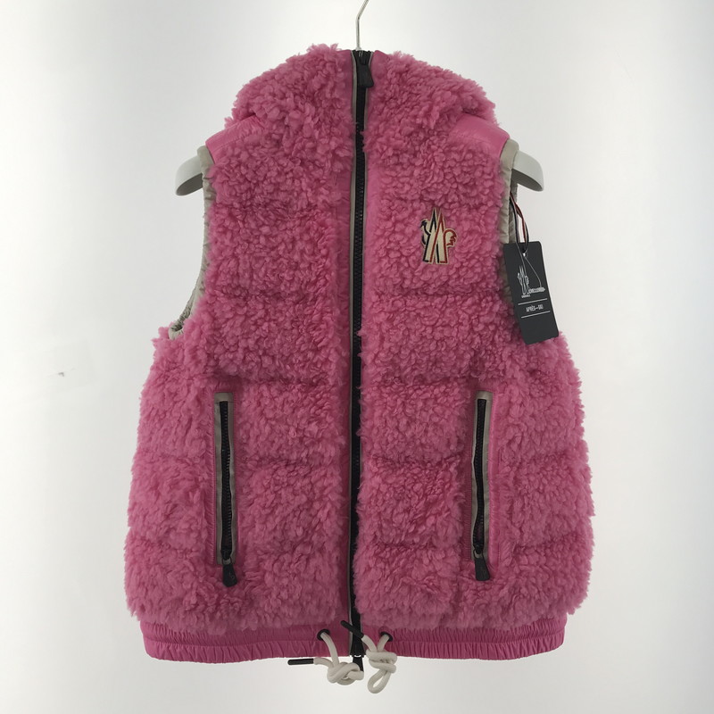【中古品】【レディース】 MONCLER GRENOBLE モンクレール グルノーブル GILET ジレ ベスト アウター 古着 169-260410-mh-09-fuzh サイズ:XXS カラー:ピンク 万代Net店|万代Net店