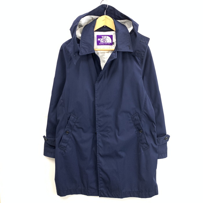 【中古品】【メンズ】 THE NORTH FACE PURPLE LABEL ザノースフェイスパープルレーベル NP2519N ステンカラーコート アウター ブランド 古着 144-260411-gm-03-fuz サイズ：S カラー：ネイビー 万代Net店