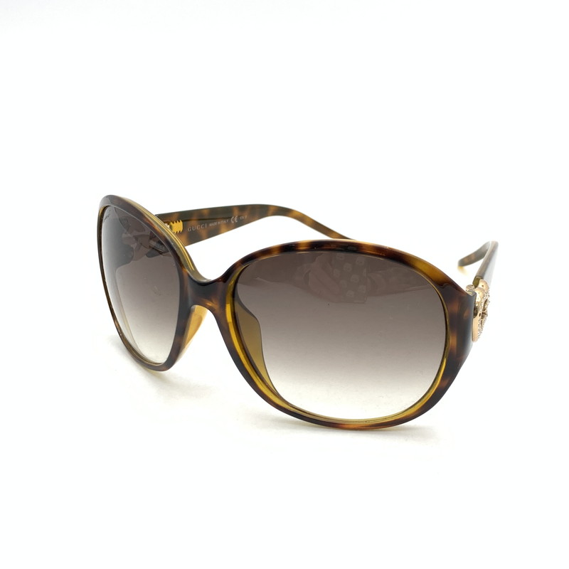 【中古品】【レディース】 GUCCI グッチ GG3530 インターロッキングハートサングラス ブランド アイウェア 203-260411-gm-32-fuz カラー：ブラウン 万代Net店