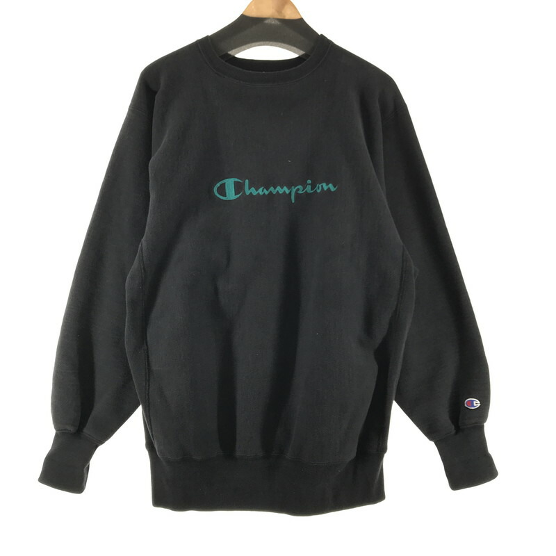 【中古品】【メンズ】 CHAMPION チャンピョン 90`S REVERSEWEAVE CREWNECK リバースウィーブ クルーネック 145-260416-ky-06-fuz サイズ：XXL カラー：ブラック 万代Net店｜万代Net店