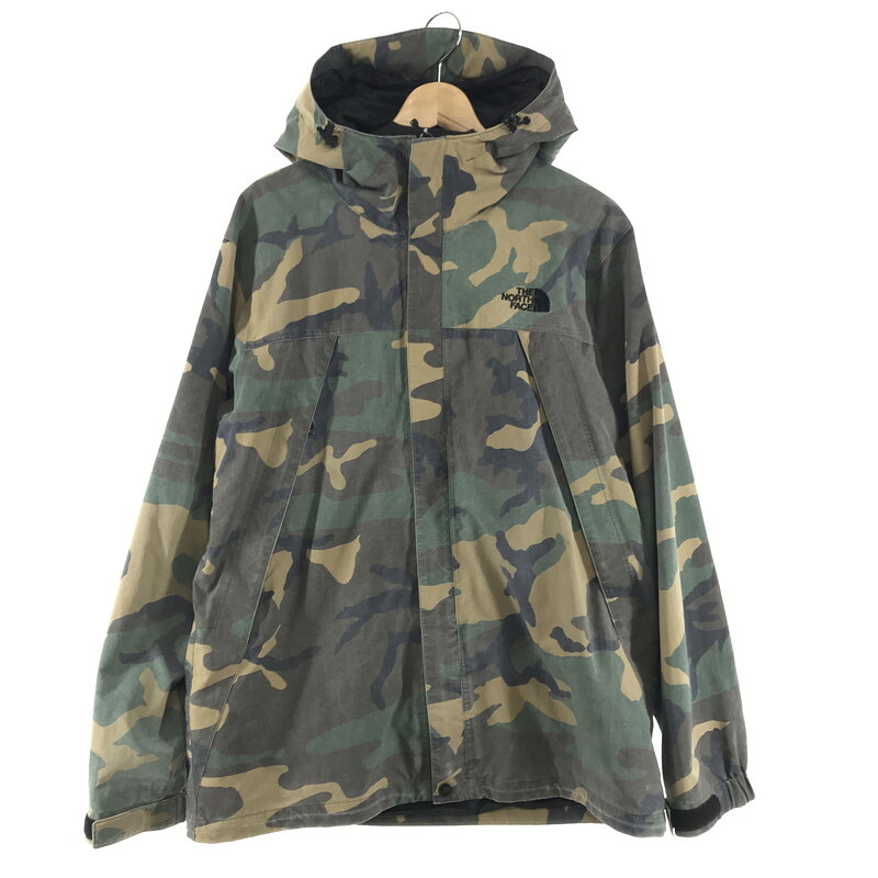 【中古品】【メンズ】 THE NORTH FACE ノースフェイス NP61645 NOVELTY SCOOP JACKET 144-260416-ky-07-fuz サイズ：L カラー：カーキ/カモ柄 万代Net店