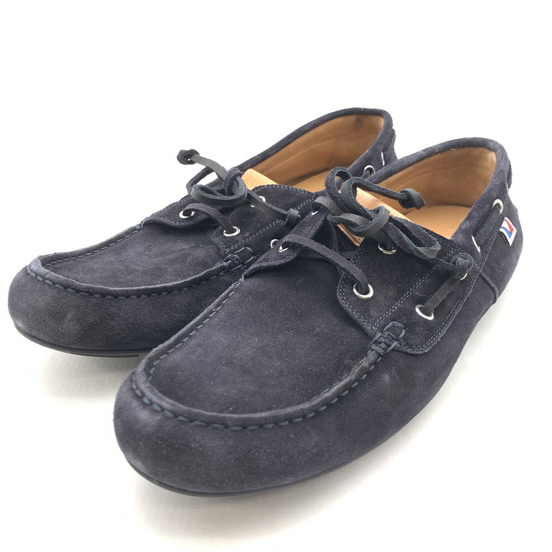【中古品】【メンズ】 LOUIS VUITTON ルイ・ヴィトン FD1124 スエードモカシンシューズ 靴 ブランド名 179-260418-gm-12-fuz 大きさ：9 色合い：黒いこと 万劫末代Net店
