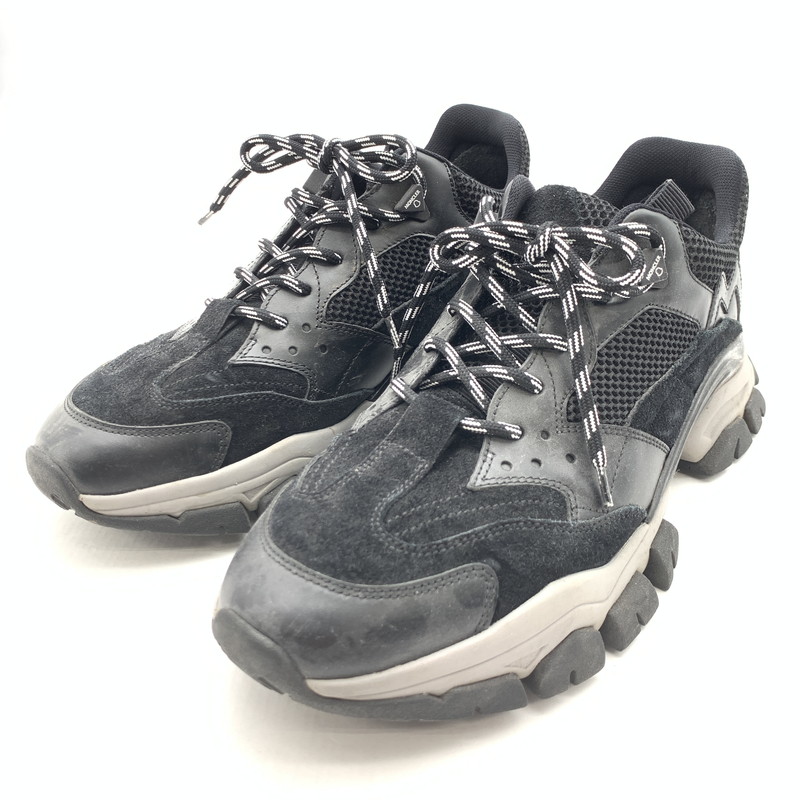 百貨店SALE 10%OFF~【中古品】【メンズ】 MONCLER モンク軌跡 TERRY SCARPA SNEAKERS 厚底スニーカー シューズ 靴 162-260418-gm-15-fuz 大きさ：42 色つや：黒いこと 生生世世Net店