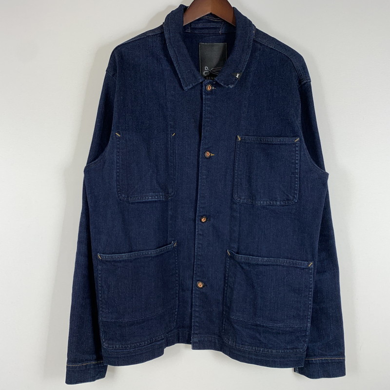 【中古品】【メンズ】 DENHAM デンハム BRULER JACKET ACIV 27180-2-20509 ブリュレ ジャケット アウター デニムジャケット Gジャン 140-260429-ko-15-fuzh サイズ：XL カラー：インディゴ 万代Net店｜万代Net店