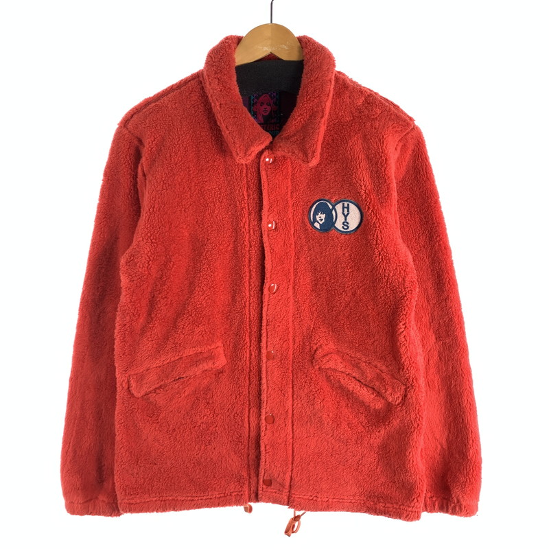 【中古品】【メンズ】  HYSTERIC GLAMOUR 02193CJ04 ヒステリックグラマー ボア上衣 フリースジャケット アウター ブランド名 古着 140-260509-gm-38-fuz 大きさ：S 色つや：赤いこと 万劫末代Net店