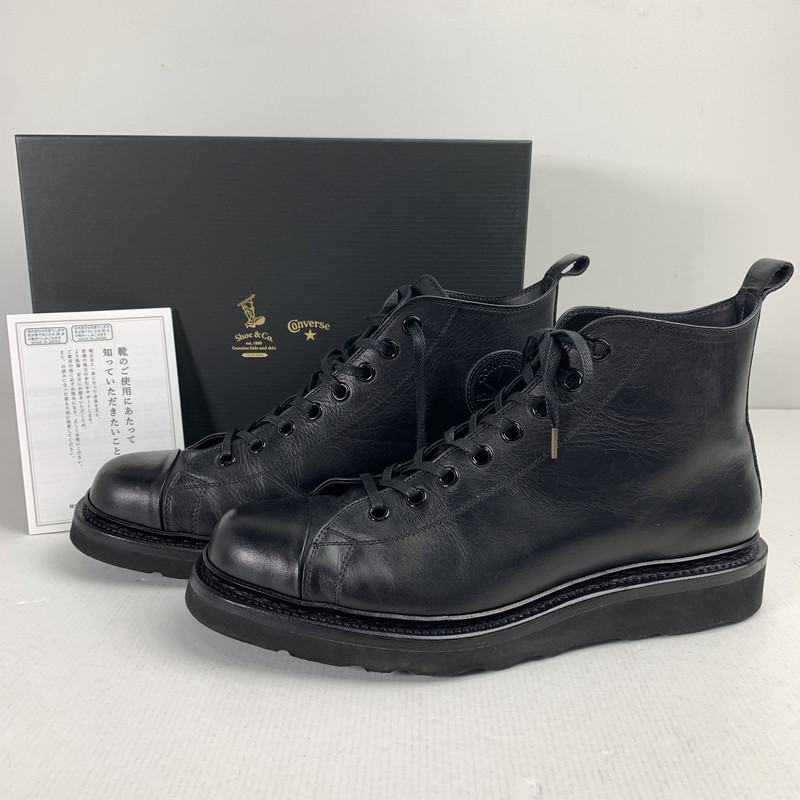 【中古品】【メンズ】  CONVERSE×REGAL SHOE \u0026 CO. ALL STAR COUPE J PRM BT HI BLACK コンバース ロバート・エドワード・リーガル メンズ 27.5珊 箱嘱する 靴 ブーツ 164-260527-io-10-fuzh 生生世世Net店