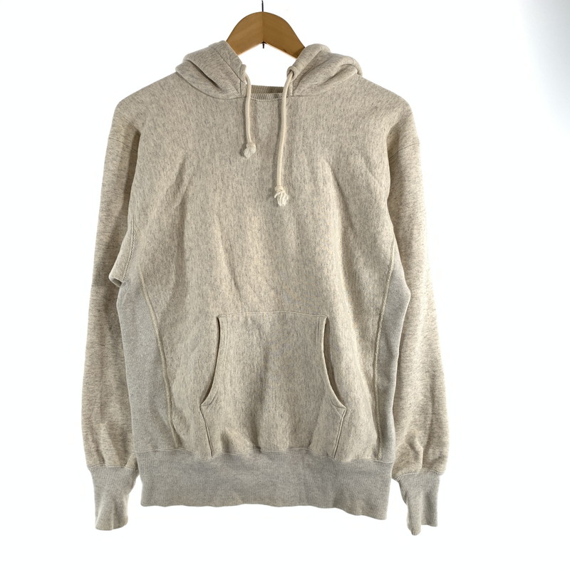 【中古品】【メンズ】 CHAMPION チャンピオン TRUE TO ARCHIVES PULLOVER HOODIE 復刻 リバースウィーブ プルオーバー アフターフーデッド パーカー トップス 古着 145-260622-mh-02-fuzh サイズ：S カラー：杢グレー 万代Net店｜万代Net店