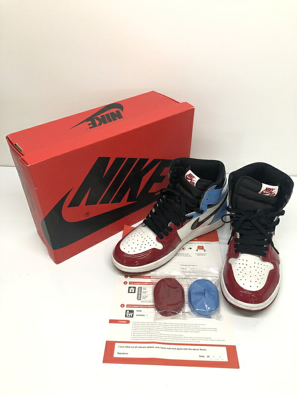 【中古品】【メンズ】 NIKE ナイキ AIR JORDAN 1 RETRO HIGH OG FEARLESS CK5666-100 エア ジョーダン 1 レトロ ハイ オリジナル フィアレス スニーカー 靴 160-260718-kk-45-hon カラー：WHITE/BLACK-UNIVERSITY BLUE 万代Net店｜万代Net店