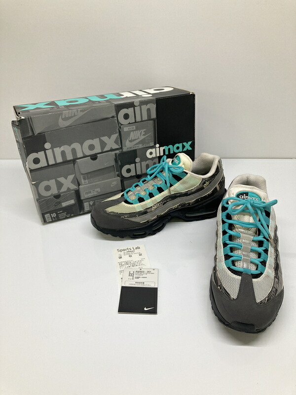 【現状渡し品】【メンズ】 NIKE ナイキ × ATOMOS アトモス 別注 コラボ AIR MAX 95 PRNT WE LOVE NIKE AQ0925-001 エアマックス95 プリント ウィー ラブ ナイキ スニーカー 靴 160-260718-kk-08-hon カラー:BLACK/CLEAR JADE-MEDIUM ASH 万代Net店|万代Net店