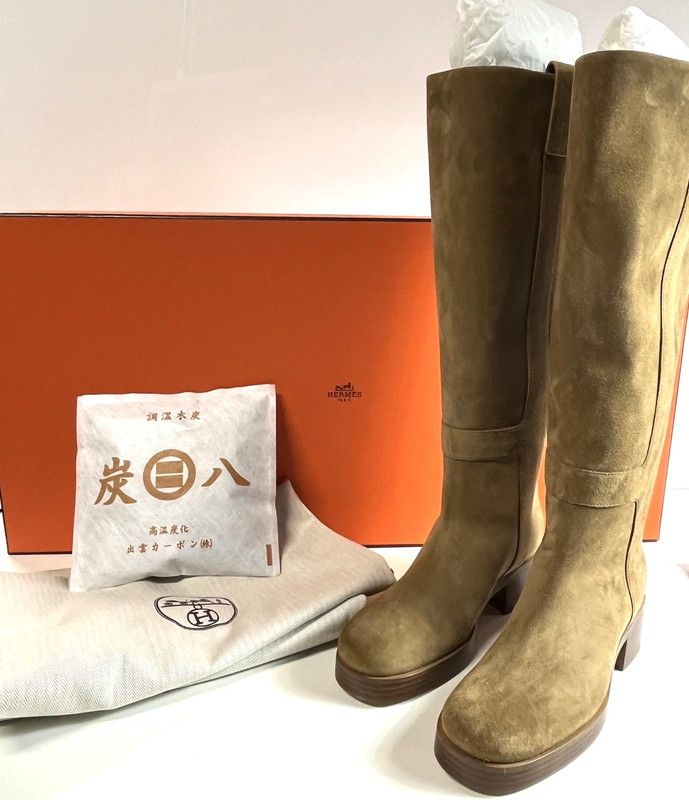 楽天市場】エルメス ロングブーツ ”ホース” ブラック 黒 #37 1/2