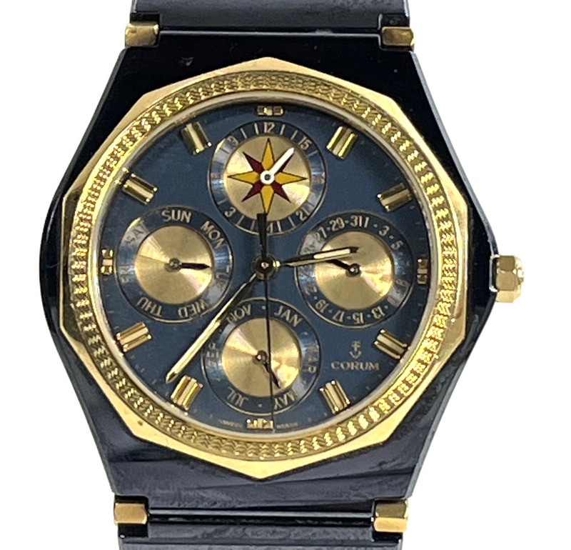 美品　CORUM アドミラルズカップ　ガンブルー　腕時計　デイト　稼働 楽天市場】【ウォッチ】CORUM コルム アドミラルズカップ ガン