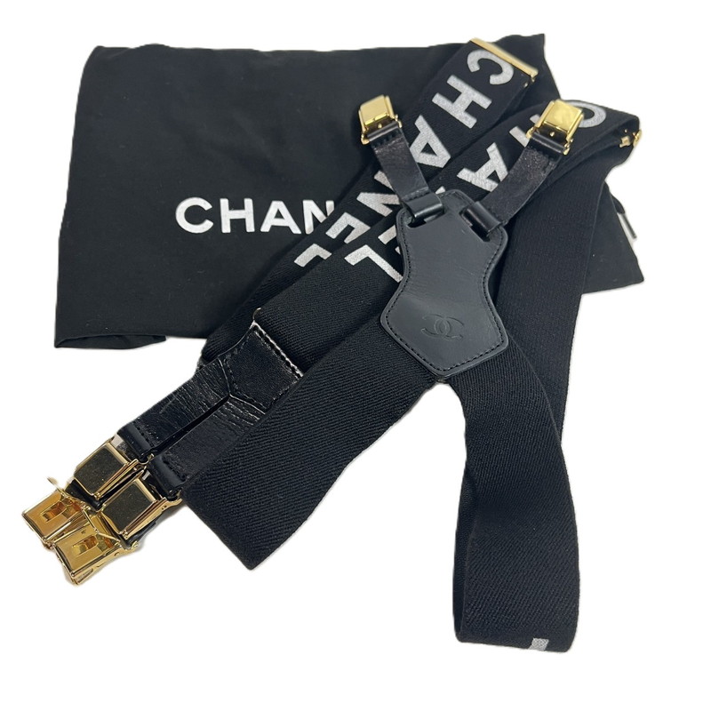 CHANEL シャネル サスペンダー 　ブラック CHANEL シャネル サスペンダー ブラック