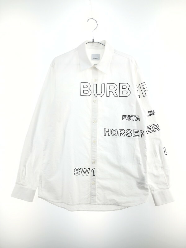 【美品】バーバリー☆ホースフェリー柄長袖シャツ 希少カラー 定番サイズ 水色 楽天市場】BURBERRY バーバリー 国内正規/美品 8023776 ロゴxホース