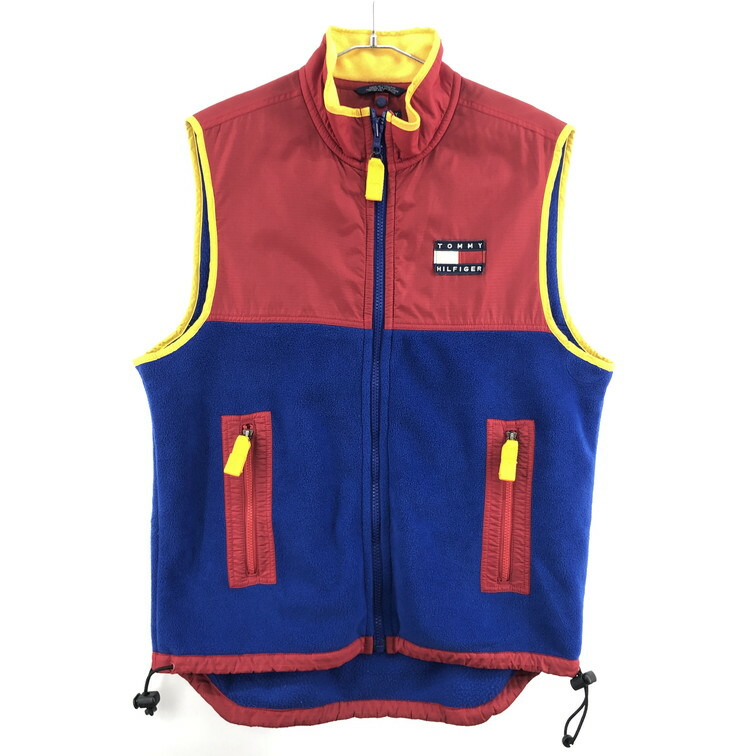 【中古品】【メンズ】 TOMMY HILFIGER トミーヒルフィガー 90S　フリースベスト トミー 147-260215-SY-06-iwa 万代Net店