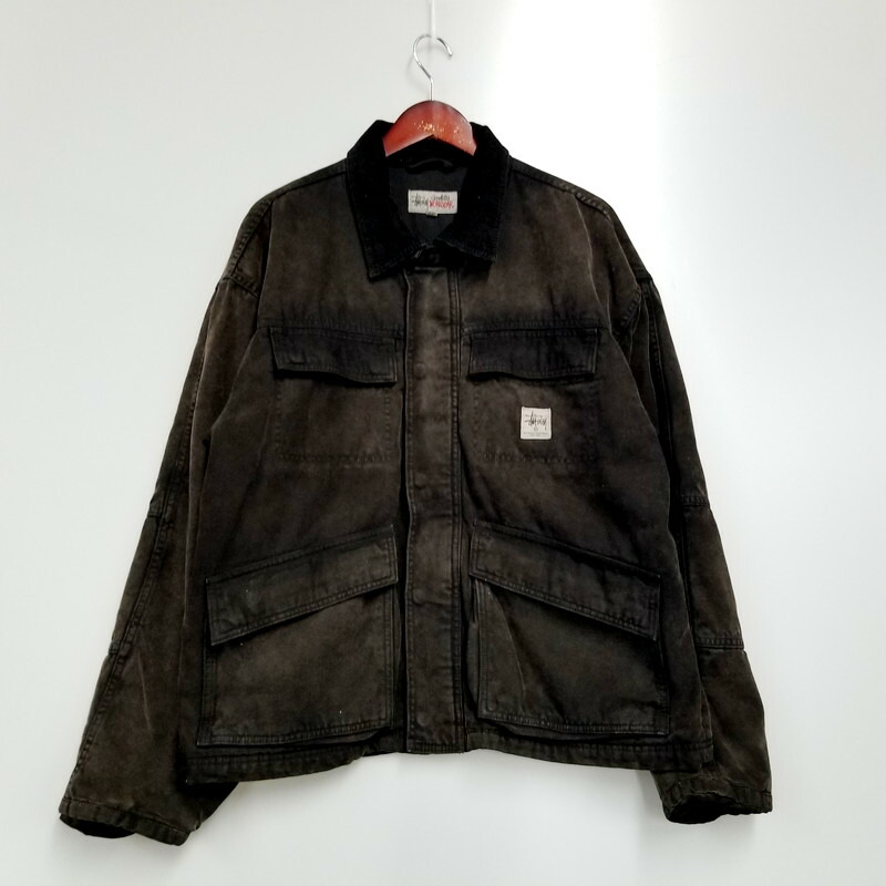 楽天市場】【中古】【メンズ】 STUSSY ステューシー 8 BALL SUEDE BING JACKET 115696 エイトボール スエード  ビング ジャケット アウター 142-240514-jt-25-min サイズ：L カラー：ブラック 万代Net店 : 万代Net店