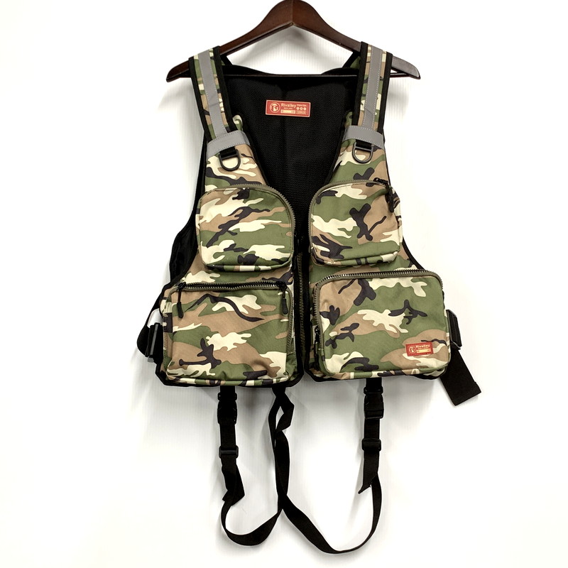 【美品】RBB フローティングベスト　迷彩柄 楽天市場】【中古品】 リバレイ RBB フローティングベスト グリーン