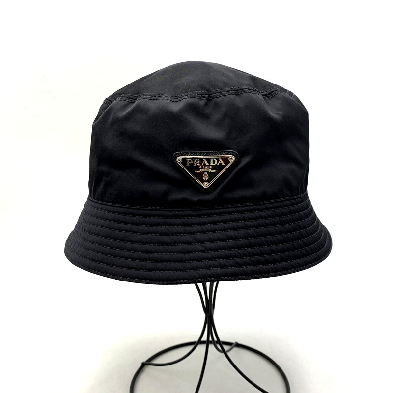 人気＊PRADA＊Re-Nylon バケットハット Black 1HC1372DMIF0632 ブラック Re-Nylon バケットハット | PRADA