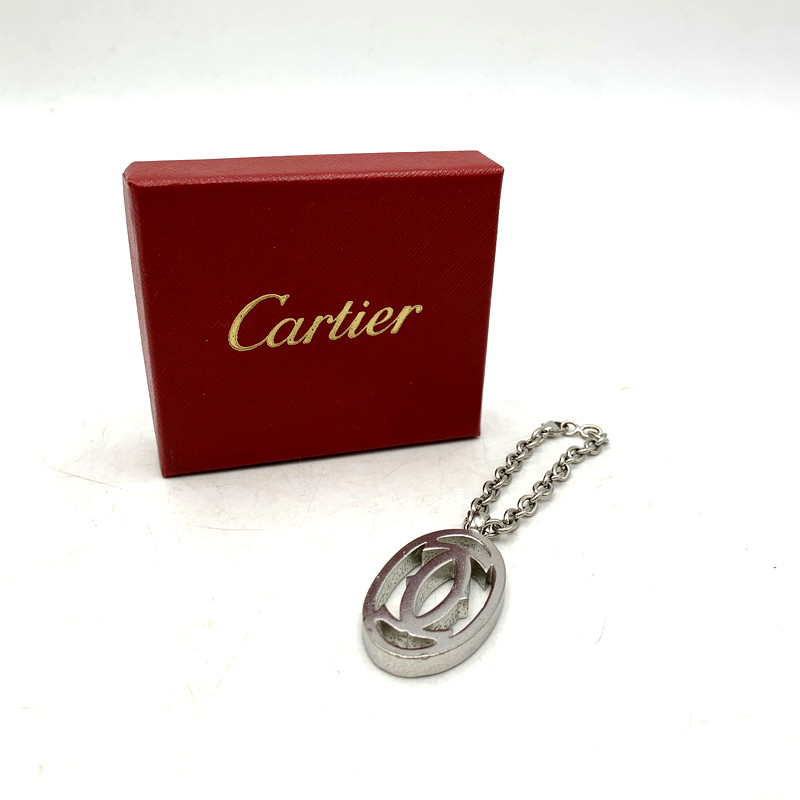 楽天市場】Cartier カルティエ 2Cモチーフ キーリング