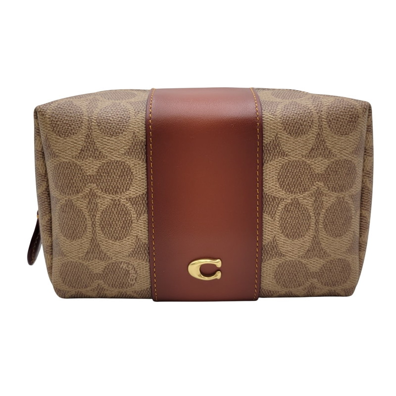 楽天市場】K COACH 美品 コスメポーチ 52528 シグネチャー