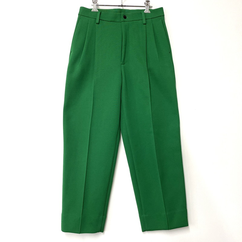 パンツ stein 23ss BELTLESS WIDE TROUSERS stein / シュタイン】BELTLESS WIDE TROUSERS - MILITARY KHAKI