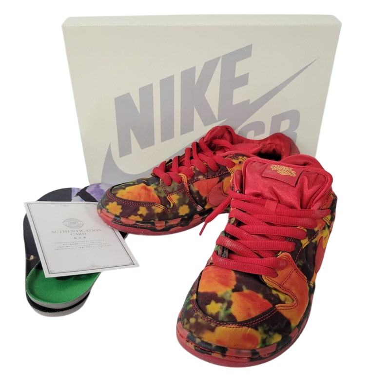 【中古品】【メンズ】 NIKE SB ナイキエスビー × THE WIZARD OF OZ オズの魔法使い DUNK LOW PRO WOO QS FZ1291-600 ダンク ロー プロ WOO QS スニーカー シューズ 靴 160-250622-as-11-izu サイズ：26.5cm カラー：GYM RED/UNIVERSITY RED-MULTI 万代Net店画像