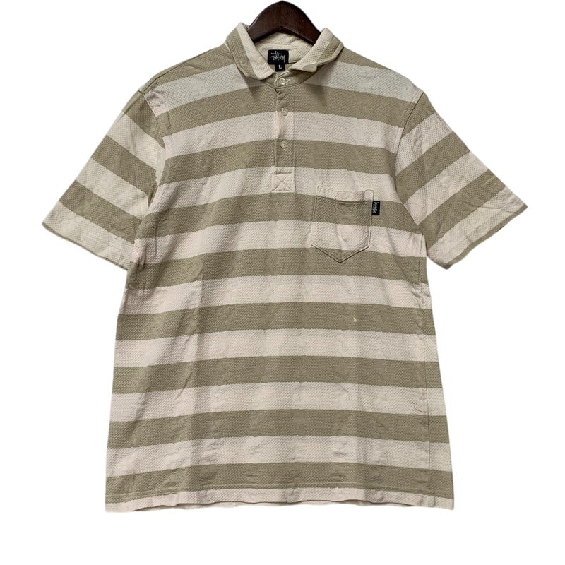 楽天市場】ステューシー ボーダー 半袖 ポロシャツ S ホワイト系