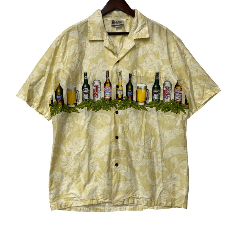 ★PRIMO BEER プリモビール　 ハワイアン半袖アロハシャツ SUN SURF サンサーフ Primo BEER プリモビール アロハシャツ