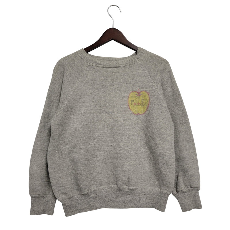 【中古品】【メンズ】 SPRINGFOOT 染み込みプリント RAGLAN SWEATSHIRT スウェット シャツ トレーナー トップス 146-250730-rk-02-izu サイズ：M カラー：グレー 万代Net店