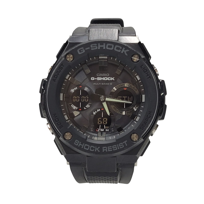 百貨店SALE 20%OFF~【中古品】【メンズ/レディース】 G-SHOCK ジーショック RADIO SOLAR WATCH GST-W100 SERIES GST-W100G ソーラー 御覧になる ウオッチ 196-250801-as-11-izu 大きさ：59.1 × 52.4 × 16.1 粍 色つや：黒いこと 生生世世Net店
