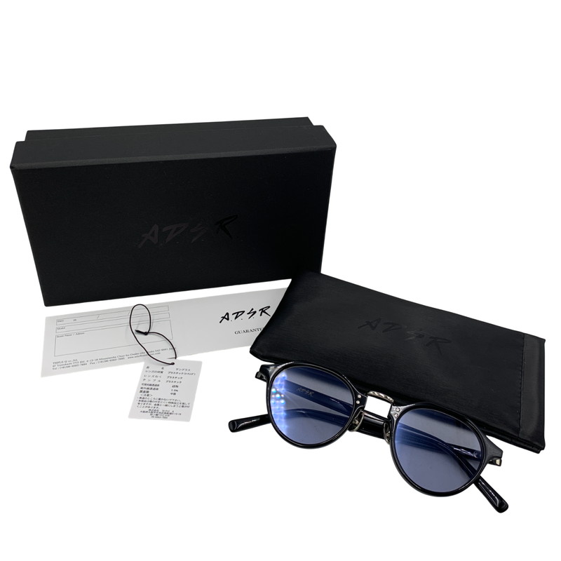 【中古品】【メンズ/レディース】  A.D.S.R. エーディーエスアール SATCHMO 01 SUNGLASSES サッチモ01 サングラス 203-250828-as-04-izu カラー：ブラック 万代Net店