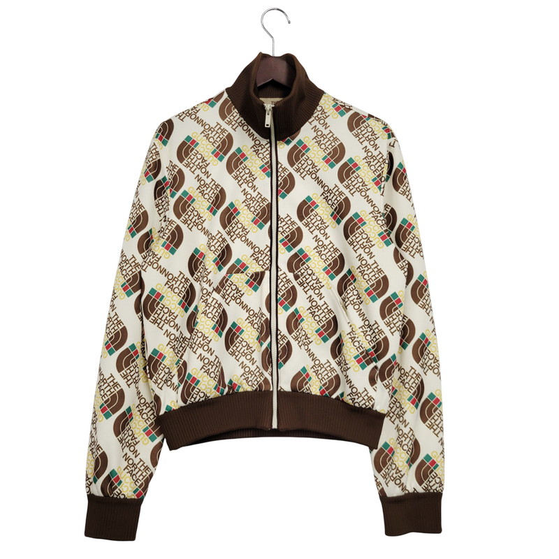 グッチ GUCCI ノースフェイス 648856 XAAB3 サイズ:XS フード付きフローラルプリントダウンジャケット 中古 BS99