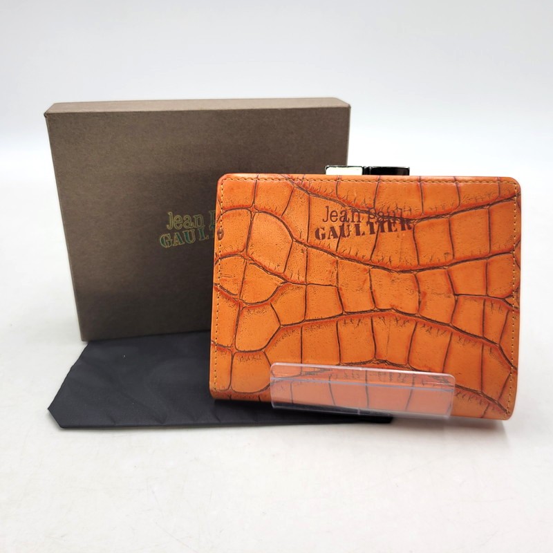 極美品✨　ジャンポールゴルチエ　ビンテージ　サイバー柄　PVC　折り財布 極美品✨ ジャンポールゴルチエ ビンテージ サイバー柄 PVC 折り財布